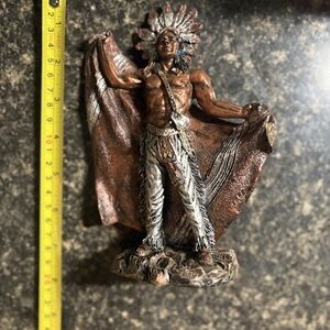 Artistic Brown and Silver Home Sculpture